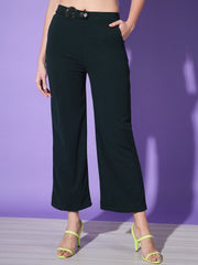 Solid Lycra Women Trouser Pant-3145
