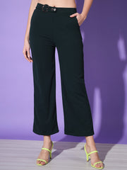 Solid Lycra Women Trouser Pant-3147