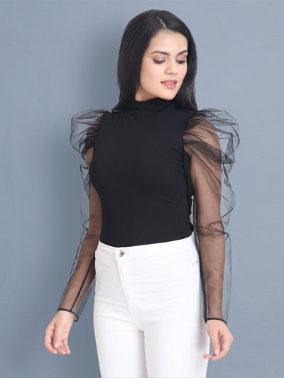 buynewtrend plain net top