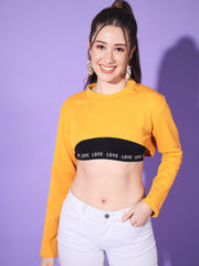 Round Neck Stylish Women Bust Crop Top-3129-3131